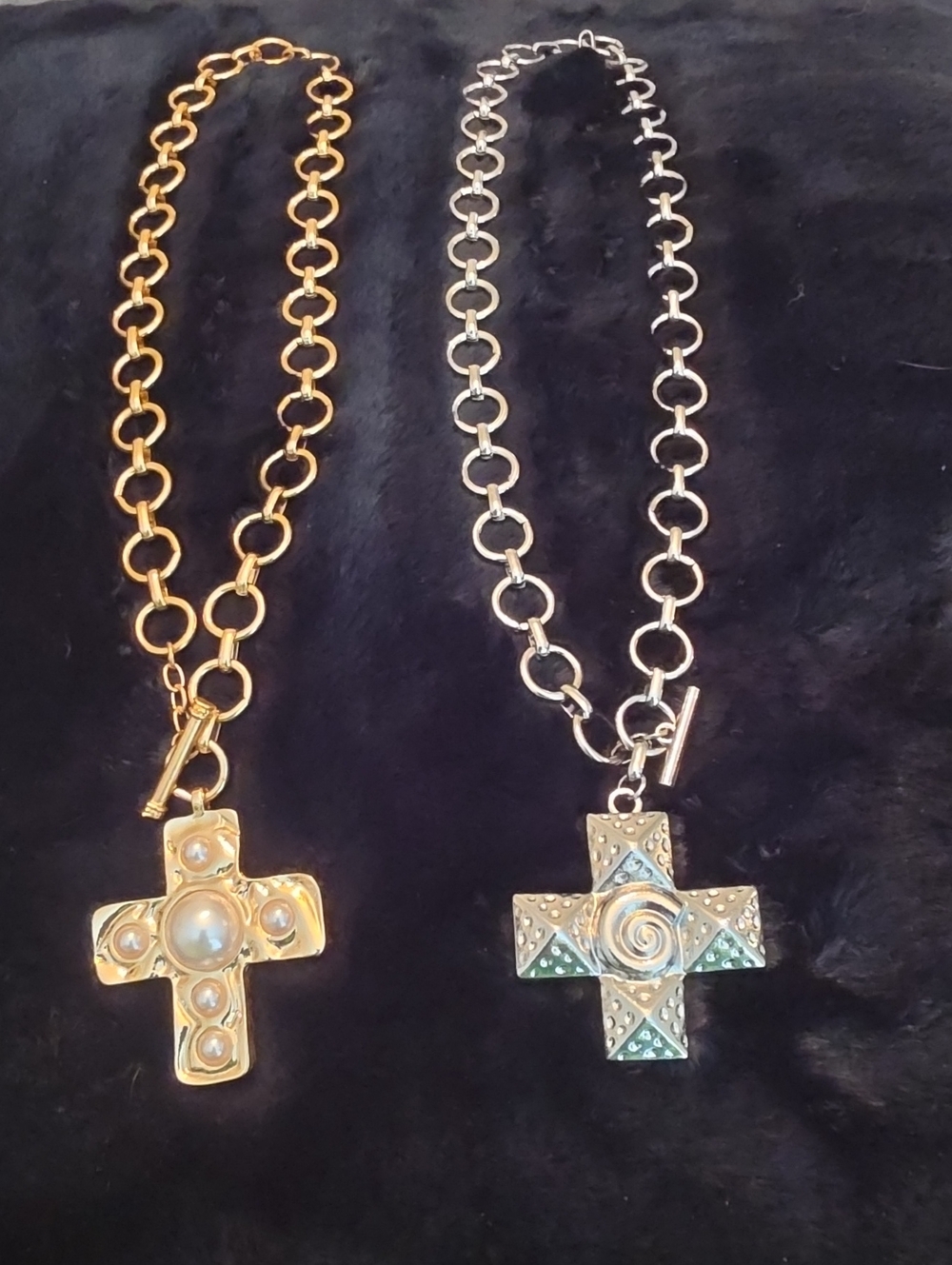 Gold and Silver Cross Pendant Necklaces - Women's Fashion Jewelry. NWOT